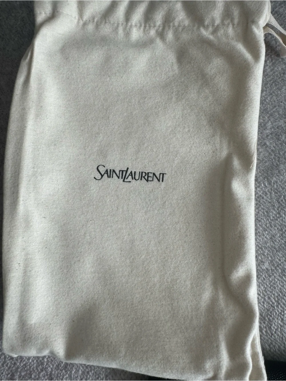 Saint Laurent Uptown YSL Pouch in Grained Leather
